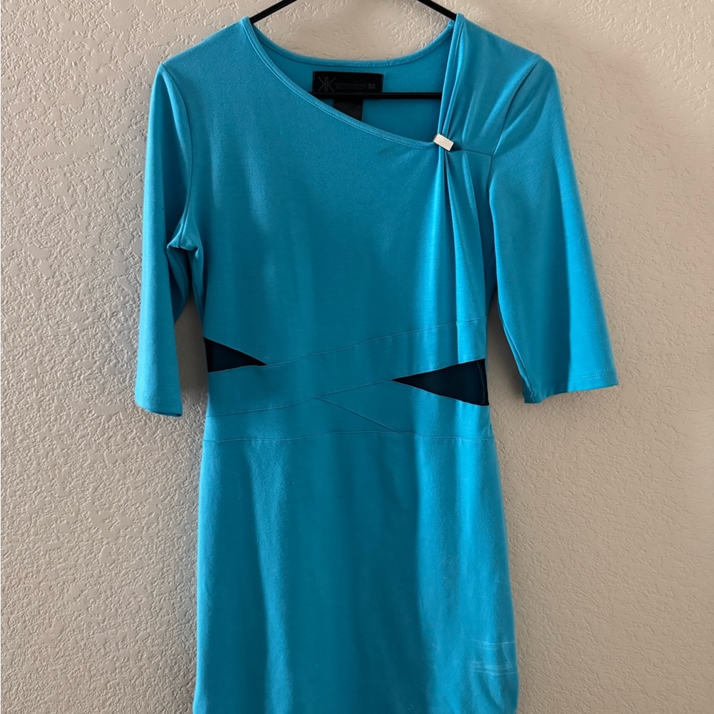 Kardashian Kollection Asymmetrical Blue Dress